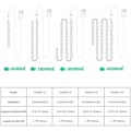 Miniatyrbillede 5 af 5: Led Makeup Spejl Lys Dæmpbar Touch Control Vanity Spejl Lys Lys Badeværelse Spejl Med Usb Kabel Led Strip Lys