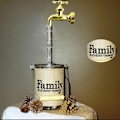 Pikkukuva 3 / 5: Kastelukannu CAN näkymättömällä juoksuputkella Magic Invisible Hana Fountain Ulkoseinään kiinnitettävä vesilähde