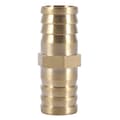 Rak Mässing Barb Förbindningsrör 2-vägs Rörkoppling 6mm 8mm 10mm 12mm 14mm 16mm 20mm
