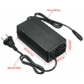 Miniatyrbilde 4 av 5: 54,6V 2A elektrisk scooterlader, litiumionbatterilader, 3-hulls in-line-kontakt, passer til Kugoo M4 elektrisk scooter
