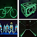 Miniatyrbild 3 av 5: 4st Glow in the Dark-tejp, självhäftande självhäftande självhäftande tejp, Premium självhäftande självhäftande tejp, Säker märkningsdekal, Re
