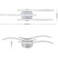 Miniatyrbillede 5 af 5: Trebølgelys 18W Varm hvid Trebølgeloftslys Enkelt 18W 1600 Lumens Integreret LED,