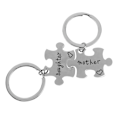 Pikkukuva 2 / 4: 2kpl Puzzle Design avaimenperä Creative Key Riipus Tyylikäs äitienpäivälahja