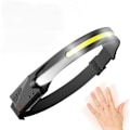Miniatyrbilde 1 av 5: Hodelykt, kraftig USB oppladbar LED-hodelykt for camping, lesing, fotturer, sykling