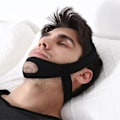 Miniatyrbillede 3 af 4: Justerbar Anti Snore Strap Bælte Sove Stop Snorke Head Strap Black