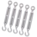 Miniatyrbilde 2 av 5: Mecollection M4/m5/m6/m8 304 rustfritt stål krok- og øyespenne 5-pakning
