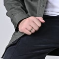 Miniatyrbilde 4 av 5: Giftering Stjerne Måne Roterbar Unisex Rund Match Finger Ring For Dating Golden US 11