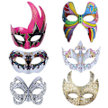 Miniatyrbilde 3 av 4: 6 stk Hvite Masker Diy Maskerade Masker Halloween Ansiktsmasker