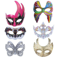 Miniatyrbillede 3 af 4: 6 Stk Hvide Masker Diy Masquerade Masker Halloween Ansigtsmasker