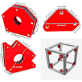Miniatyrbilde 5 av 5: Kraftig magnetisk sveiseposisjoner for elektrisk sveising, magnetisk hjelpeholder, rettvinklet magnet, flervinklet skråmagnet