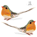 Pikkukuva 3 / 4: Robin Bird Decoration Keinotekoinen höyhenkäsityö