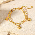Pikkukuva 3 / 5: Rannekoru Heart Daily Outfit Metallic Element B1449