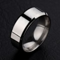 Miniatyrbild 2 av 5: 1 st Ring Unisex spegel i rostfritt stål Lättvikts fingerring för bröllop Colorful US 10