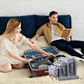 Miniatyrbillede 4 af 5: Compression Packing Cubes Bag til rejse Udvidelig pakkeboks gray
