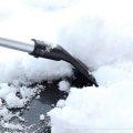 Miniatyrbilde 2 av 5: Bil aluminiumslegering teleskopisk snøbørste Isskuffe Snøfjerningsskuffe Bil Multifunksjon Vinter avising Snøskuffe