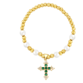 Miniatyrbilde 4 av 5: Armbånd Vintage Zircon Cross motesmykker Ac8488 Rose