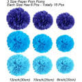Miniatyrbild 3 av 5: Set med 18 pappersbollar Blue