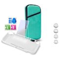 Miniatyrbild 1 av 5: Bärbar förvaringsväska för Switch Lite, 7 i 1 skyddskit inklusive case/skärmskydd i härdat glas/tpu- cover /4 tumgrepp