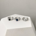 Miniatyrbillede 2 af 5: Ring Sølv S925 Agat Modesmykker Ac7497 White