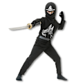 Pikkukuva 1 / 3: Lasten Ninja Cosplay Halloween -asu M