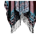 Miniatyrbild 3 av 5: Diamond Fringe sjal för damer Black and white