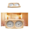 Miniatyrbild 1 av 4: hygrometer, trätermometer, dubbelmätare, fukttermometer, bastuutrustning, tillbehör till svettångbox bastutermometer i trä