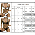 Pikkukuva 4 / 4: Naisten push-up-rintaliivit + lyhyt bikinisetti , uimapuku, uimapuku White XL