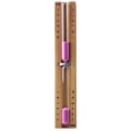 Miniatyrbillede 1 af 4: Pink glasrør med træsæde badeværelse timeglas sauna timeglas badeværelse timeglas timer,