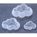 Miniatyrbillede 2 af 3: Sød sky epoxy form DIY form stor, mellem og lille sky spejl silikone form (medium spejl sky form to),
