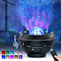 Pikkukuva 1 / 5: Kodinsisustusvalo Star Projection Music Mood Light (Black Shell),