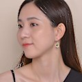 Miniatyrbillede 2 af 2: øreringe Rose Buds Alloy Zircon Smykker Til Daglig Brug