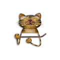 Miniatyrbild 2 av 5: Kattunge Väggpappersrulle Väggmonterad handdukshållare Kattjärn Toalettpappershållare Badrum Väggmonterad pappersrullehållare