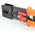 Miniatyrbilde 5 av 5: RJ45 krympetang Krympeverktøy for RJ11/RJ12 nettverks- og telefonkabler - 3-i-1 modulært telekompresseverktøynett