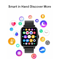 Miniatyrbillede 5 af 5: Smartwatch Sport Skridttæller Søvn/Puls Blodtryksmåler Smartwatch Smart Watch Connected Armbånd til Android