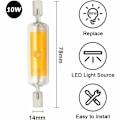 Miniatyrbillede 2 af 5: 4 stk dobbeltendet vandret stik til erstatning af halogenlampe