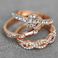 Miniatyrbild 3 av 5: 3st/ set Ring Kit Dekorativ Minimalistisk Distinkt Individualitet Finger Ring Set för dagligt bruk US 9