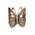 Miniatyrbillede 1 af 5: Kvinder Ring Sommerfugl Justerbar Smykker Gravering Mode Udseende Finger Ring Til Dating Golden