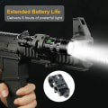 Miniatyrbild 3 av 5: Tactical Torch 3000 Lumen Super Bright L2 Led Ficklampa USB Uppladdningsbar 5 Ljuslägen Picatinny Rail Mount And Push Switch för utomhusfiske [en]