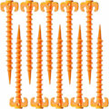 Miniatyrbild 1 av 5: Ground Nails Kvalitet PP Plast Tältpinnar, Rep Peg Spik för utomhustältutrustning Tälttillbehör för strand, strand, djungel, lera, gul, (20cm×4,5cm,