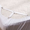 Miniatyrbillede 3 af 5: Sengelagenstropper Fitted Sheet Tie Trekant Elastisk Madrasstrop Justerbar Lagen Båreremme Madrasstrop 4 Pie