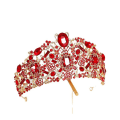 Miniatyrbilde 4 av 5: Brude Halvsirkel Krone Hodeplagg Rhinestones Innlagt Retro Hodeplagg Luksus Legering Krone Bryllup