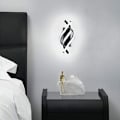 Miniatyrbillede 4 af 5: 18W moderne væglampe, LED-væglampe, buet design IP20, 3000K varmt hvidt lys, 1200 lumen sort IP20, til soveværelse, arbejdsværelse [Energiklasse A+++]