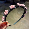 Miniatyrbillede 5 af 5: 2021 pige sød prinsesse frisure hårnål tegneserie frisure pandebånd med klips gave til piger 5 Styles
