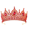 Miniatyrbillede 4 af 5: Legering Rhinestone Crown Point Diamond Halvcirkel pandebånd Bryllupstilbehør White