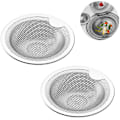 Miniatyrbillede 2 af 5: Medium 7,6 cm køkkenvask si badeværelsesvask i rustfrit stål anti-tilstopning mesh vask afløb