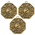 Pikkukuva 4 / 5: 3 kpl Tee itse riipuksia Vintage Tai Chi Trigram Avaimenperä Riipukset Amuletti Riipukset Laukku Riipukset