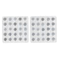 50 st Biljard Pool Kö Tips Kit Hållbar PU Ersättning 10mm