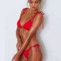 Pikkukuva 2 / 4: Naisten push-up pehmustettu set Strappy uimapuku Rantavaatteet Red L