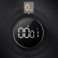 Miniatyrbilde 3 av 5: Kjøkkentimer, nedtellingstimer for kjøkkentimer for matlagingskurs, digital magnettimer LCD-skjerm, Rotation Co