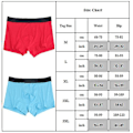 Miniatyrbild 2 av 2: män Boxer Underkläder Andas Comfort Boxershorts Red 2XL